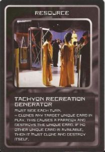 Tachyon Recreation Generator